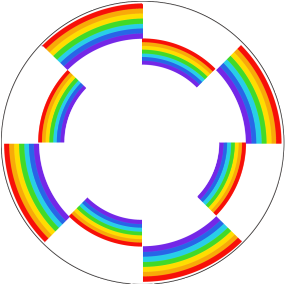 Rainbow Circle #6