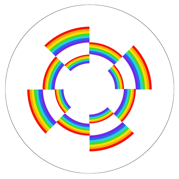 Rainbow Circle #8